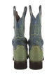 Lucchese Leather Patterned Moto Boots