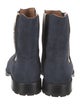 Lucchese Suede Patterned Moto Boots