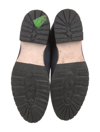 Lucchese Suede Patterned Moto Boots