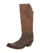Lucchese Leather Patterned Western Boots