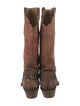 Lucchese Leather Patterned Western Boots