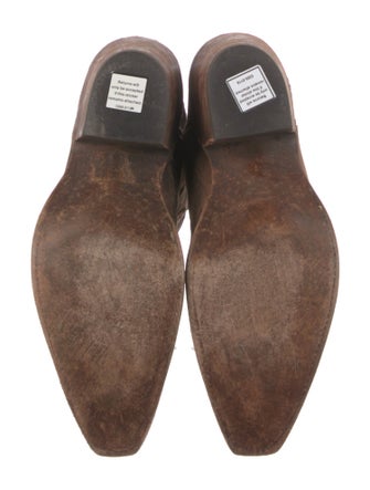 Lucchese Leather Patterned Western Boots