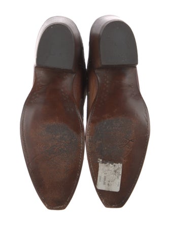 Lucchese Leather Printed Western Boots