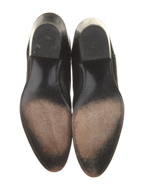 Lucchese Leather Embroidered Accent Western Boots