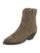Lucchese Suede Distressed Accents Western Boots