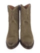 Lucchese Suede Distressed Accents Western Boots