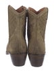 Lucchese Suede Distressed Accents Western Boots