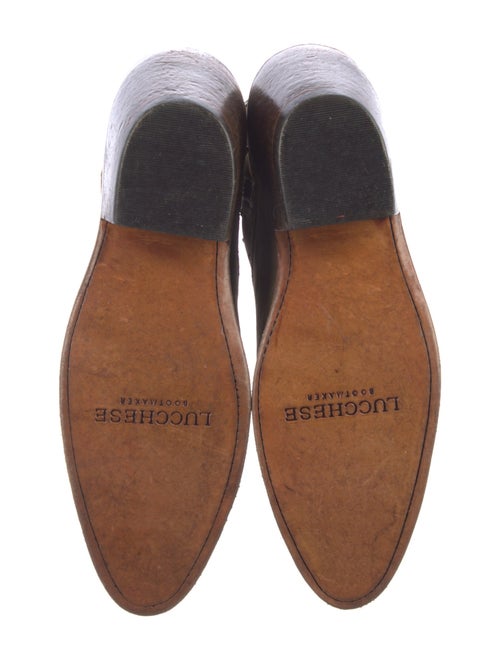 Lucchese Suede Distressed Accents Western Boots