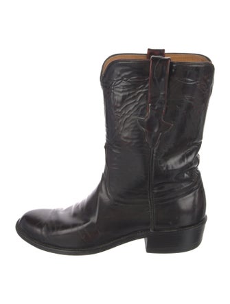Lucchese Leather Rain Boots
