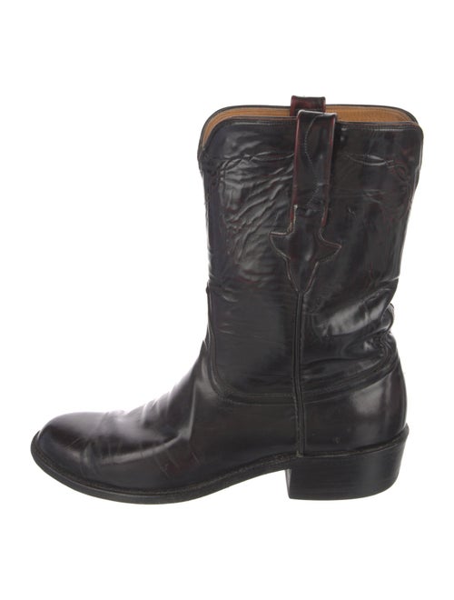 Lucchese Leather Rain Boots