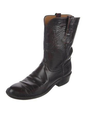Lucchese Leather Rain Boots