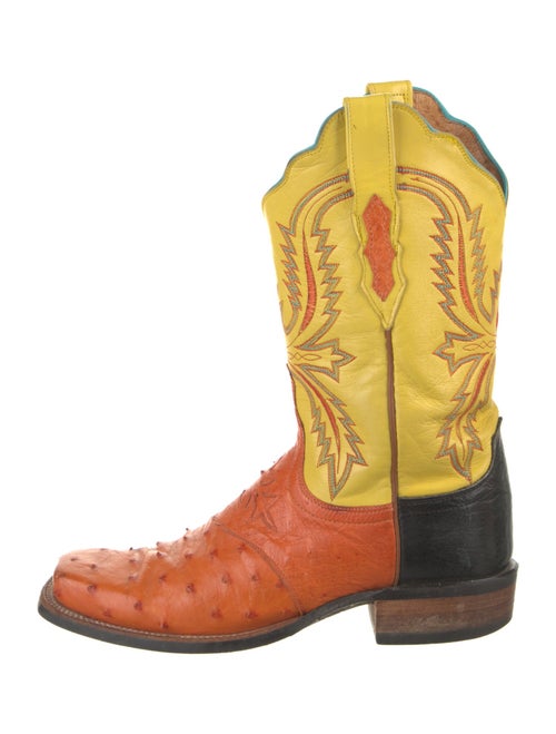 Lucchese Leather Printed Western Boots