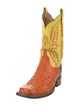 Lucchese Leather Printed Western Boots