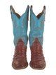 Lucchese Leather Printed Western Boots