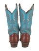 Lucchese Leather Printed Western Boots
