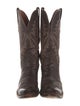 Lucchese Leather Animal Print Western Boots