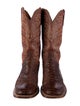 Lucchese Leather Printed Western Boots