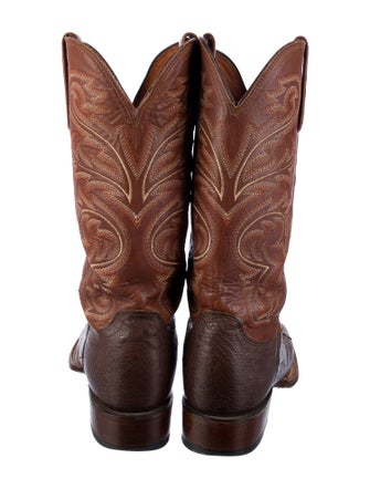 Lucchese Leather Printed Western Boots