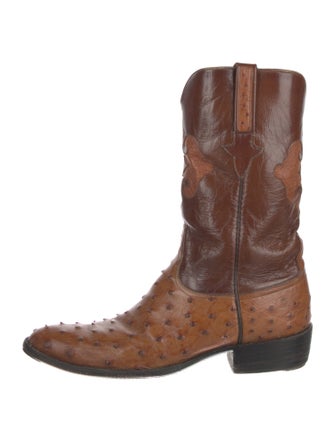 Lucchese Ostrich Western Boots