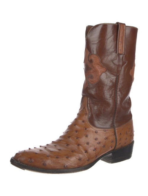 Lucchese Ostrich Western Boots