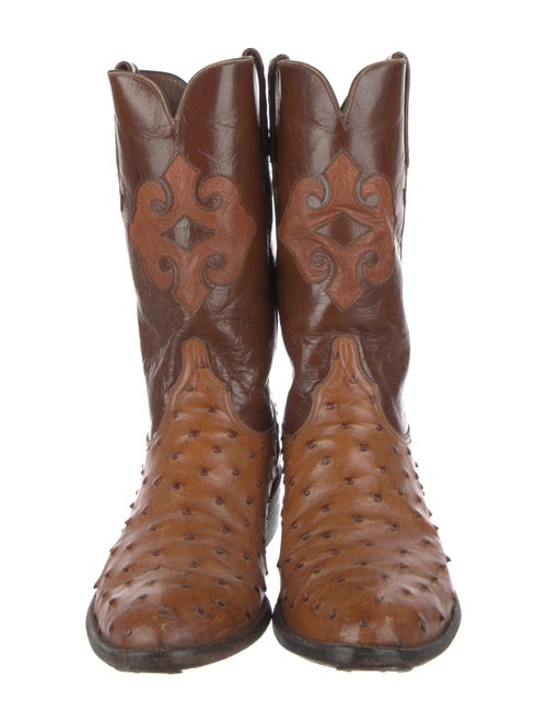 Lucchese Ostrich Western Boots