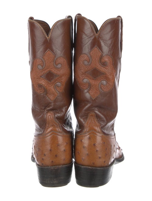 Lucchese Ostrich Western Boots