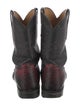 Lucchese Ostrich Printed Western Boots