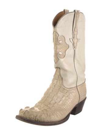 Lucchese Crocodile Western Boots
