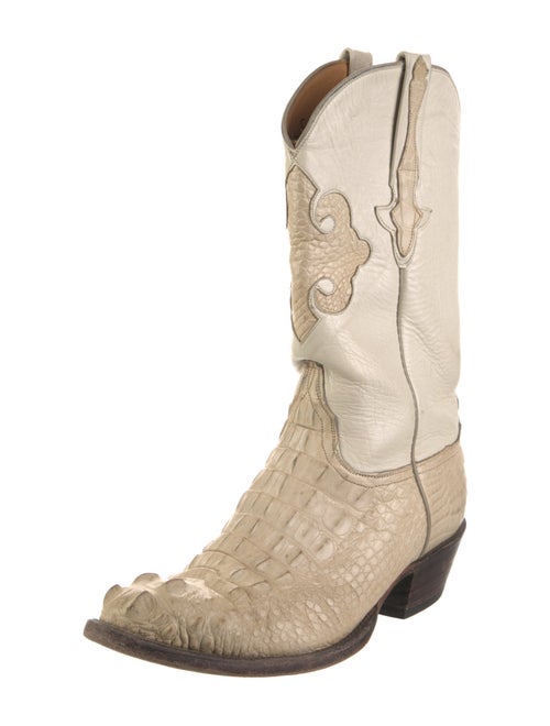 Lucchese Crocodile Western Boots