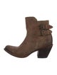 Lucchese Leather Moto Boots