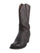 Lucchese Crocodile Embroidered Accent Western Boots