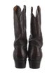 Lucchese Crocodile Embroidered Accent Western Boots
