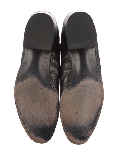 Lucchese Crocodile Embroidered Accent Western Boots