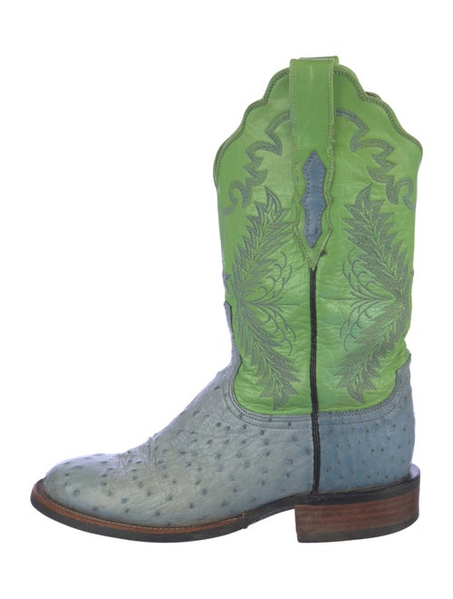 Lucchese Leather Printed Western Boots