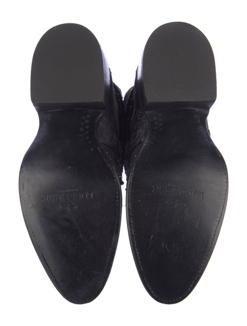 Lucchese Leather Lace-Up Boots