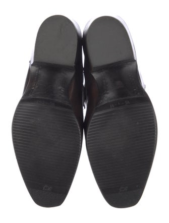 Lucchese Leather Embroidered Accent Western Boots