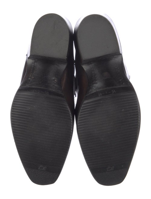 Lucchese Leather Embroidered Accent Western Boots