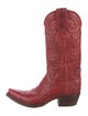 Lucchese Leather Studded Accents Western Boots