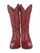 Lucchese Leather Studded Accents Western Boots