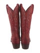 Lucchese Leather Studded Accents Western Boots