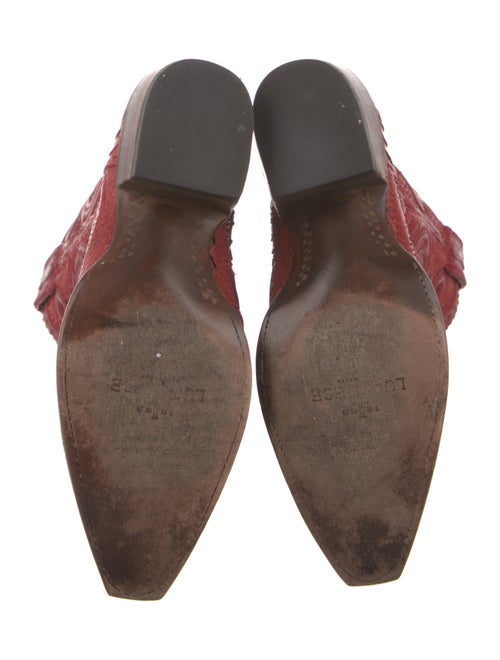 Lucchese Leather Studded Accents Western Boots