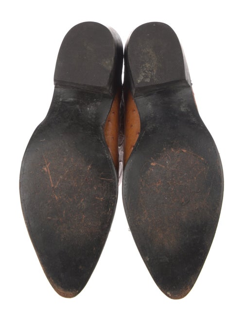 Lucchese Leather Colorblock Pattern Western Boots