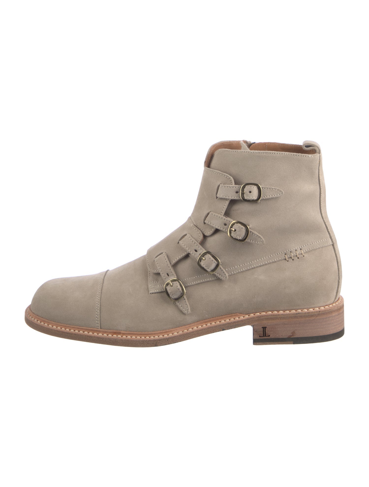 Lucchese Suede Lace-Up Boots