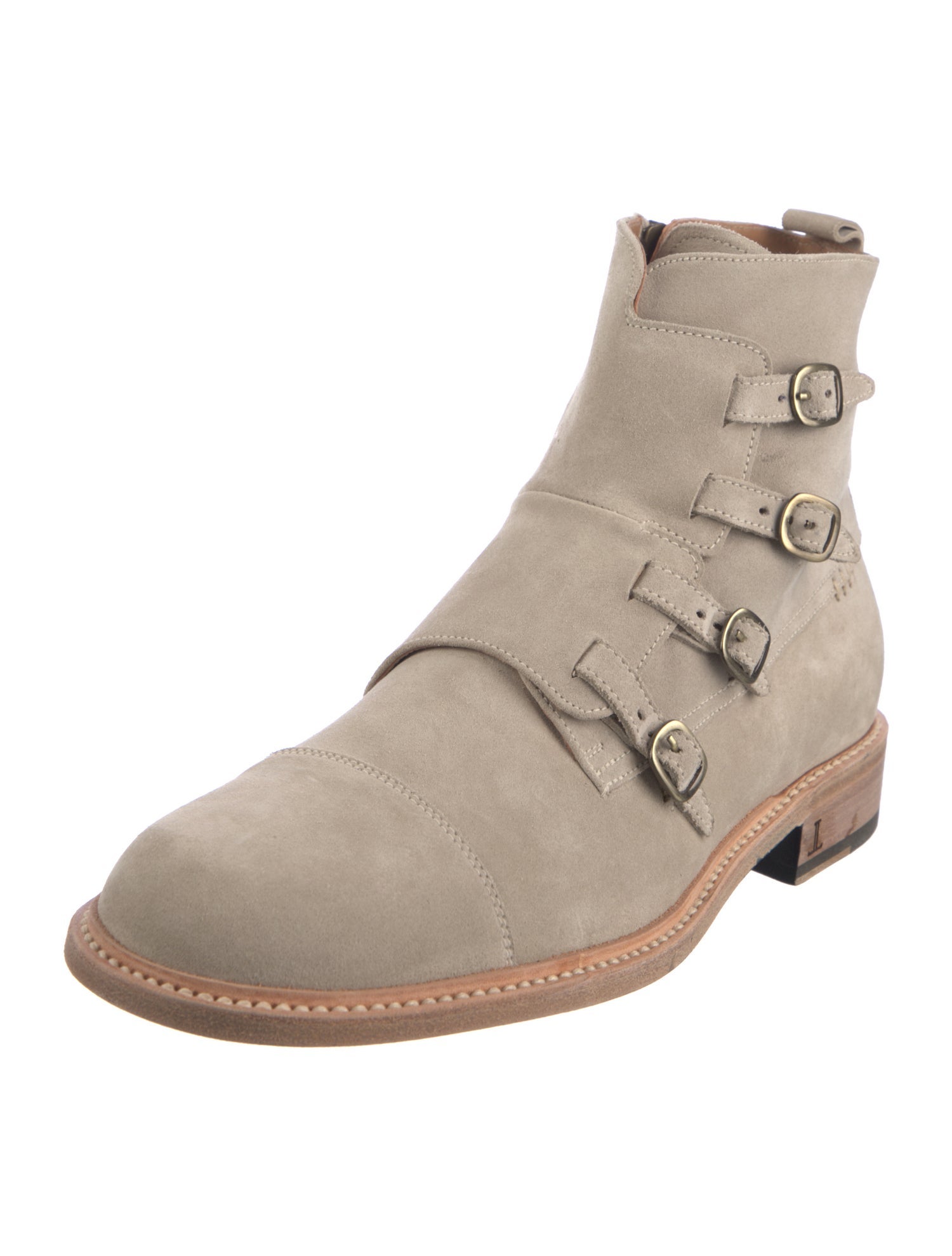 Lucchese Suede Lace-Up Boots