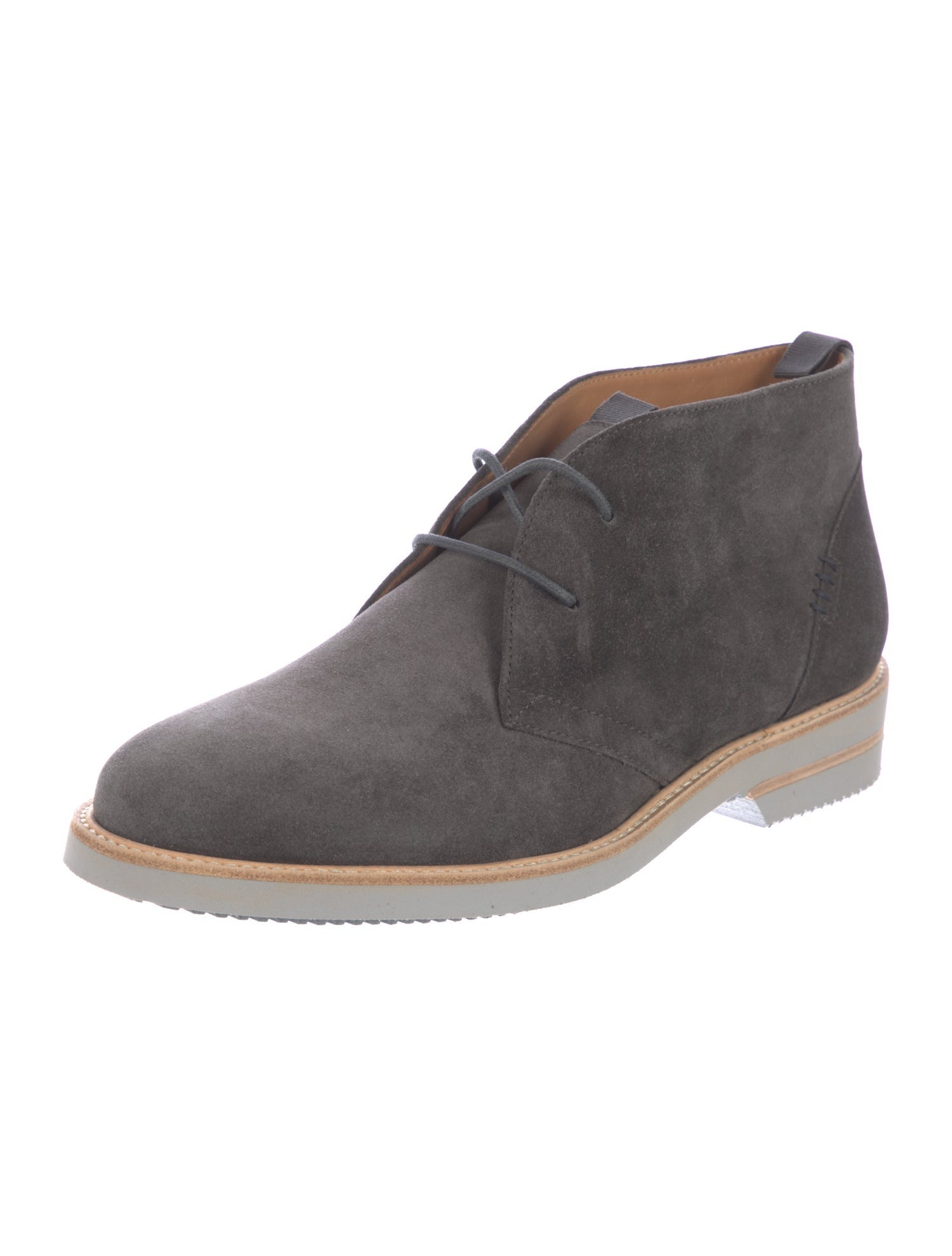Lucchese Suede Lace-Up Boots