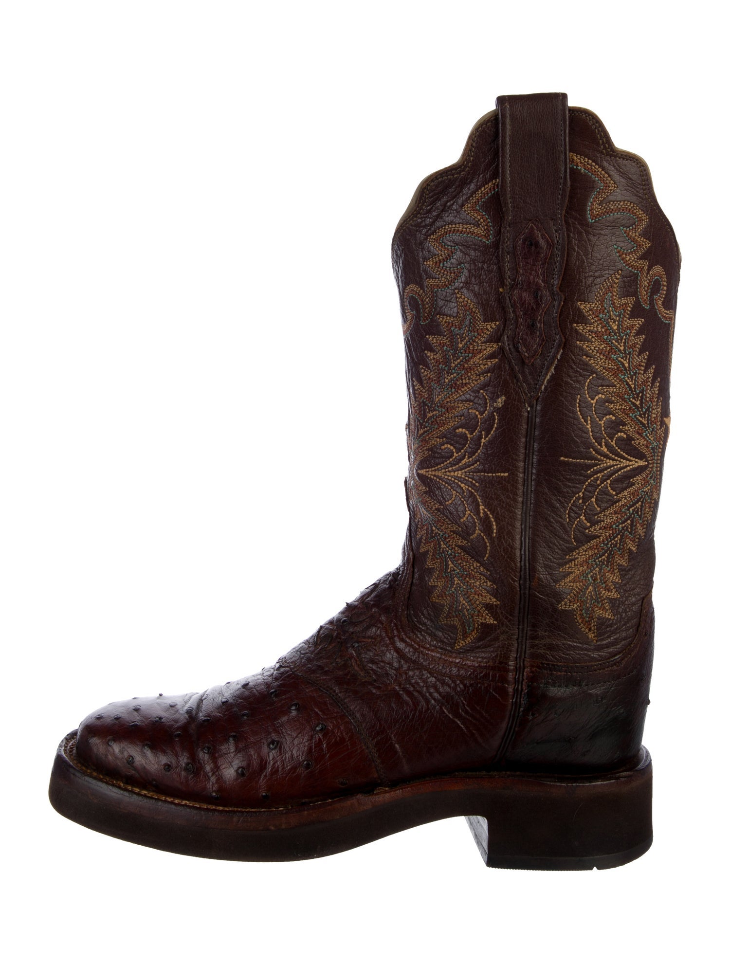 Lucchese Leather Printed Western Boots