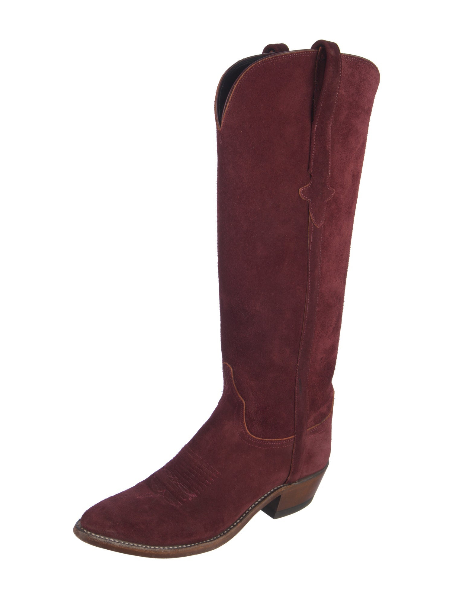 Lucchese Suede Riding Boots