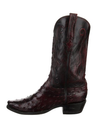 Lucchese Ostrich Western Boots