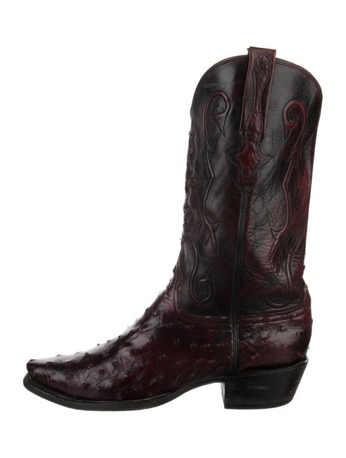 Lucchese Ostrich Western Boots