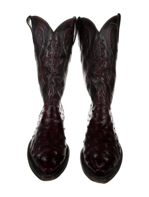 Lucchese Ostrich Western Boots
